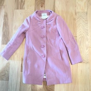 Kate Spade Pink Bow Peacoat